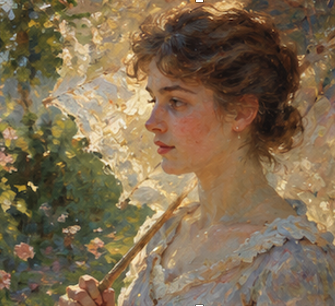 Impressionist portrait example